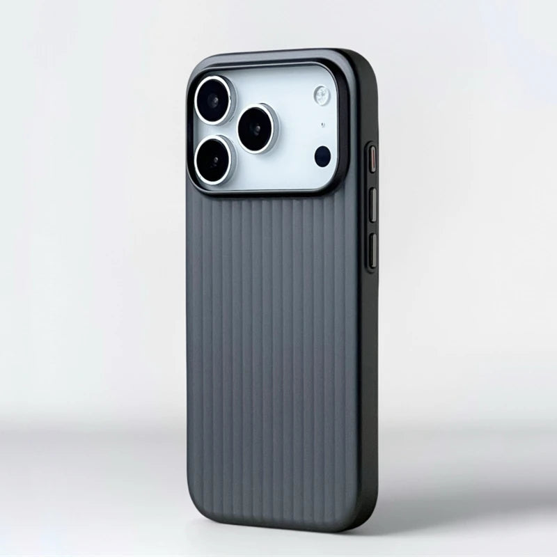 Electroplated 3D Stripes MagSafe Case – iPhone 17/16/15/14 Pro Max, Matte Hard PC Magnetic Cover. This page is ready